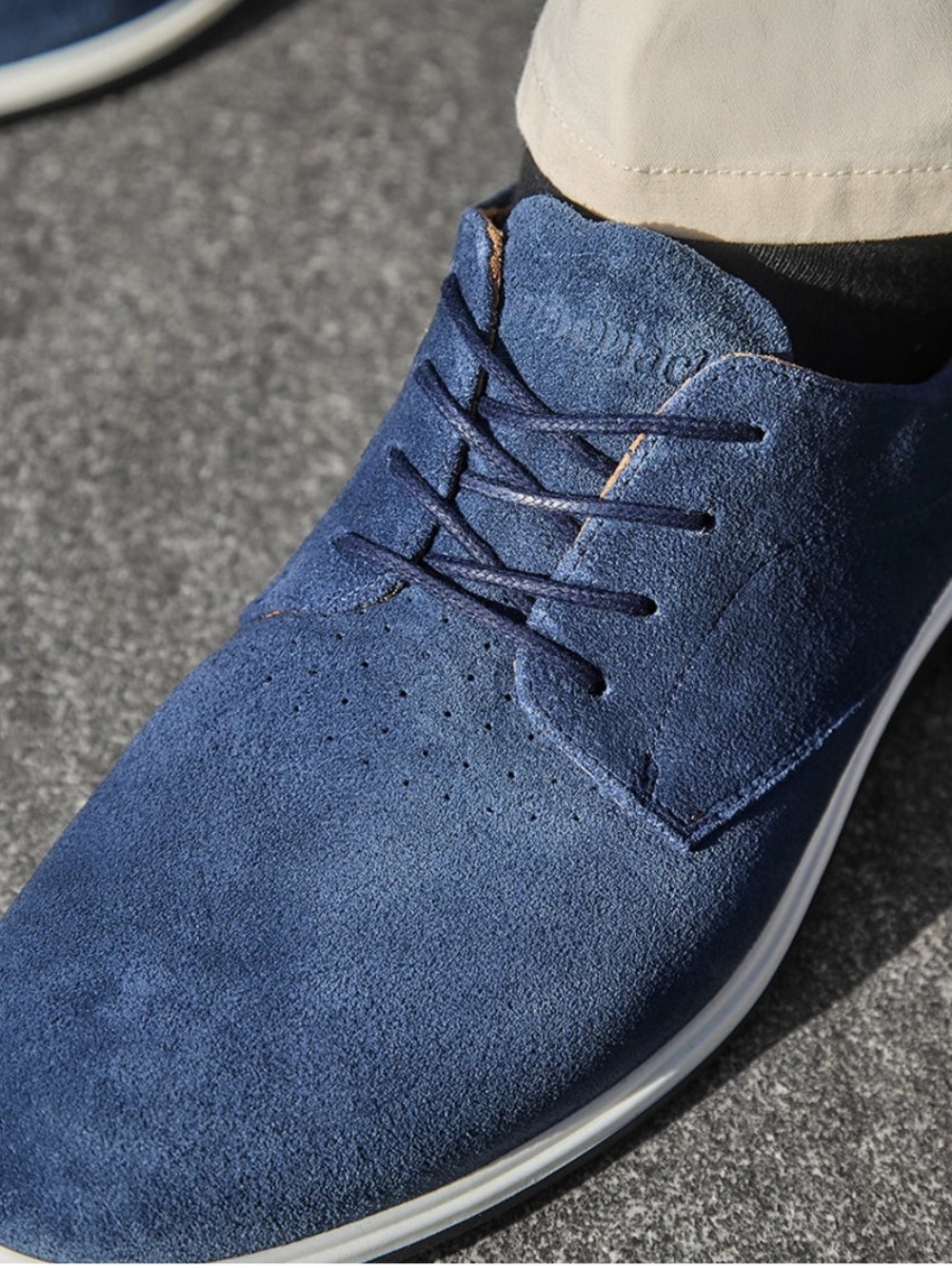 AmberJack The Original Italian Suede Cobalt Blue Size 10M